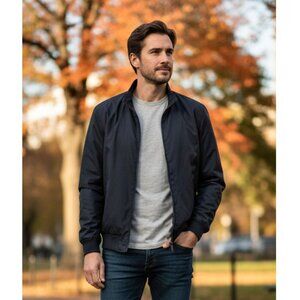 7 Diamonds Navy Loosid Jacket, Mens Size Medium